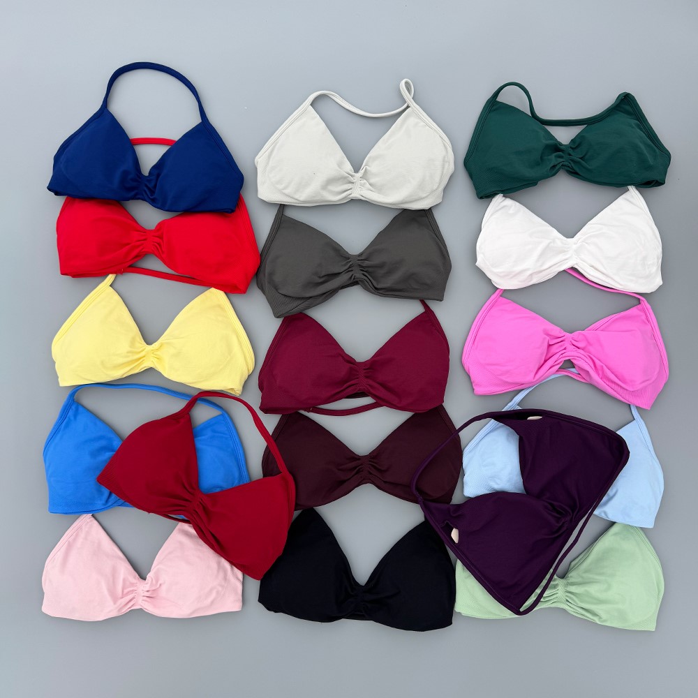 Strappy Bra Gym Top Women High - Push Up Bra Padded ulasan dan harga