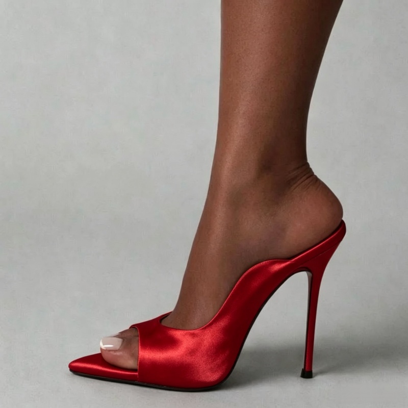 MKKHOU Fashion Pumps New High  - Slip Dress Satin ulasan dan harga