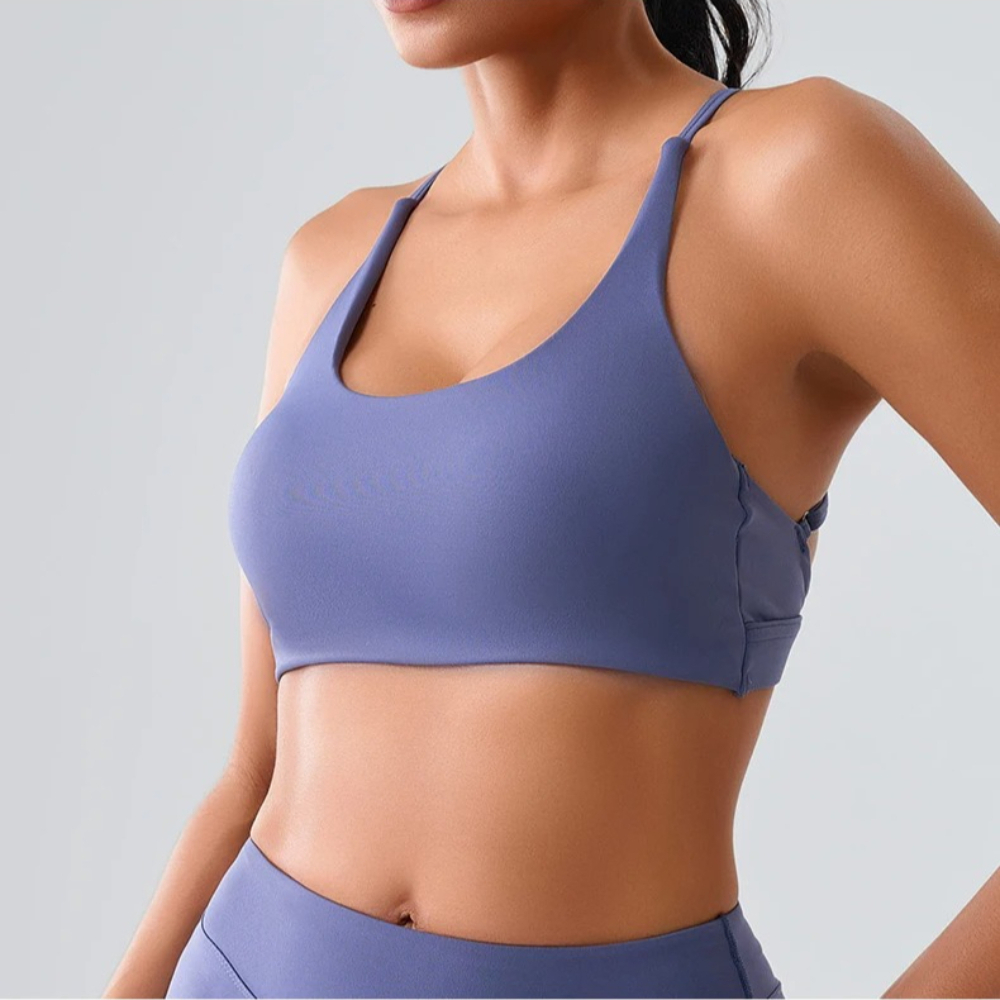 Women Impact Halter Sports Bra - Push Up Bra Padded ulasan dan harga