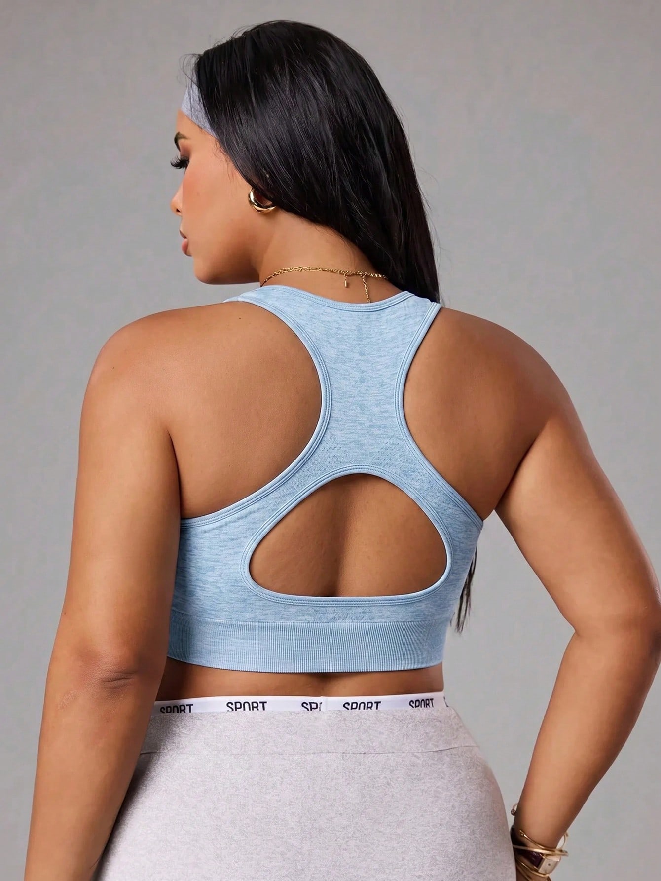 Plus Size Seamless Sports Bra  - Push Up Bra Padded ulasan dan harga