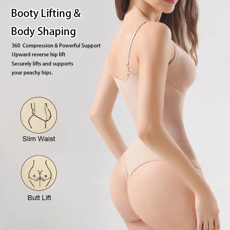 Women's Backless Bodysuit Shap - Shapewear Bodysuit Firm ulasan dan harga