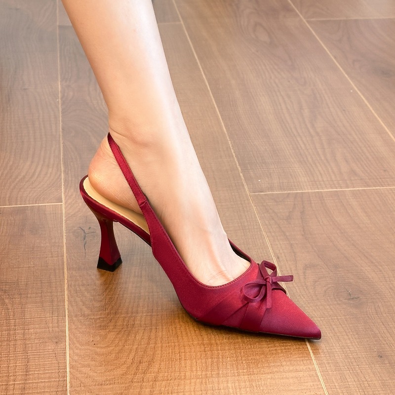 2026 Women's high heel shoes N - Slip Dress Satin ulasan dan harga